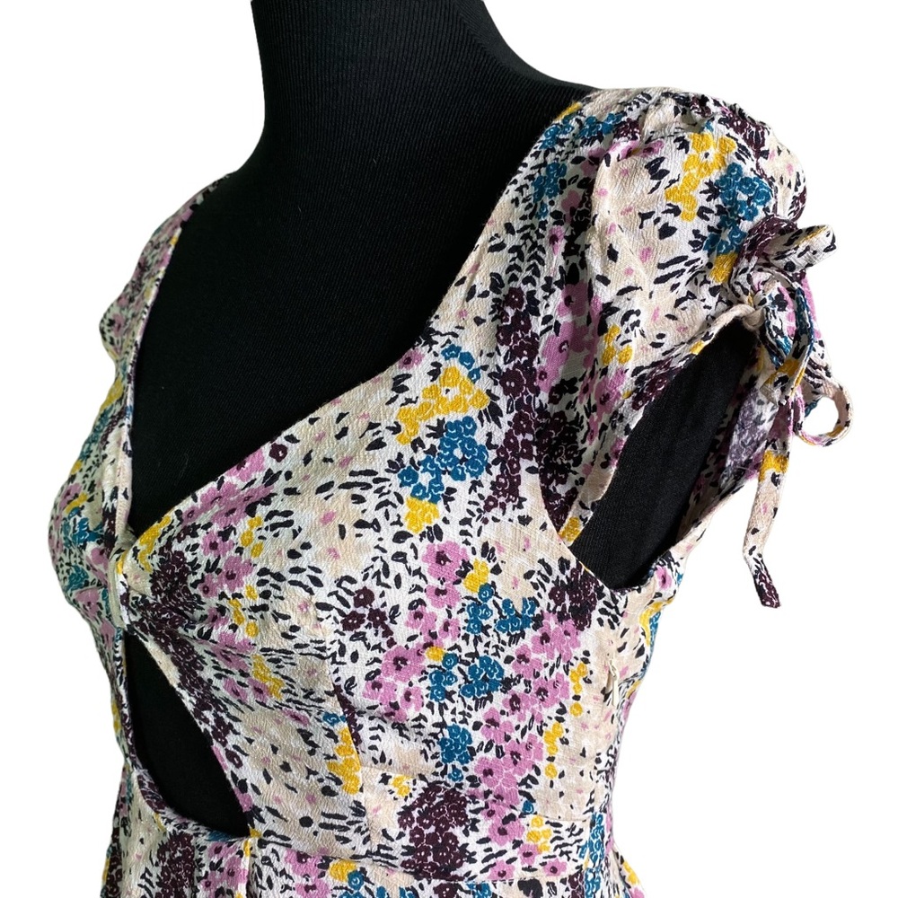 Free People Dress S Small Purple Floral - Picture 4 of 6